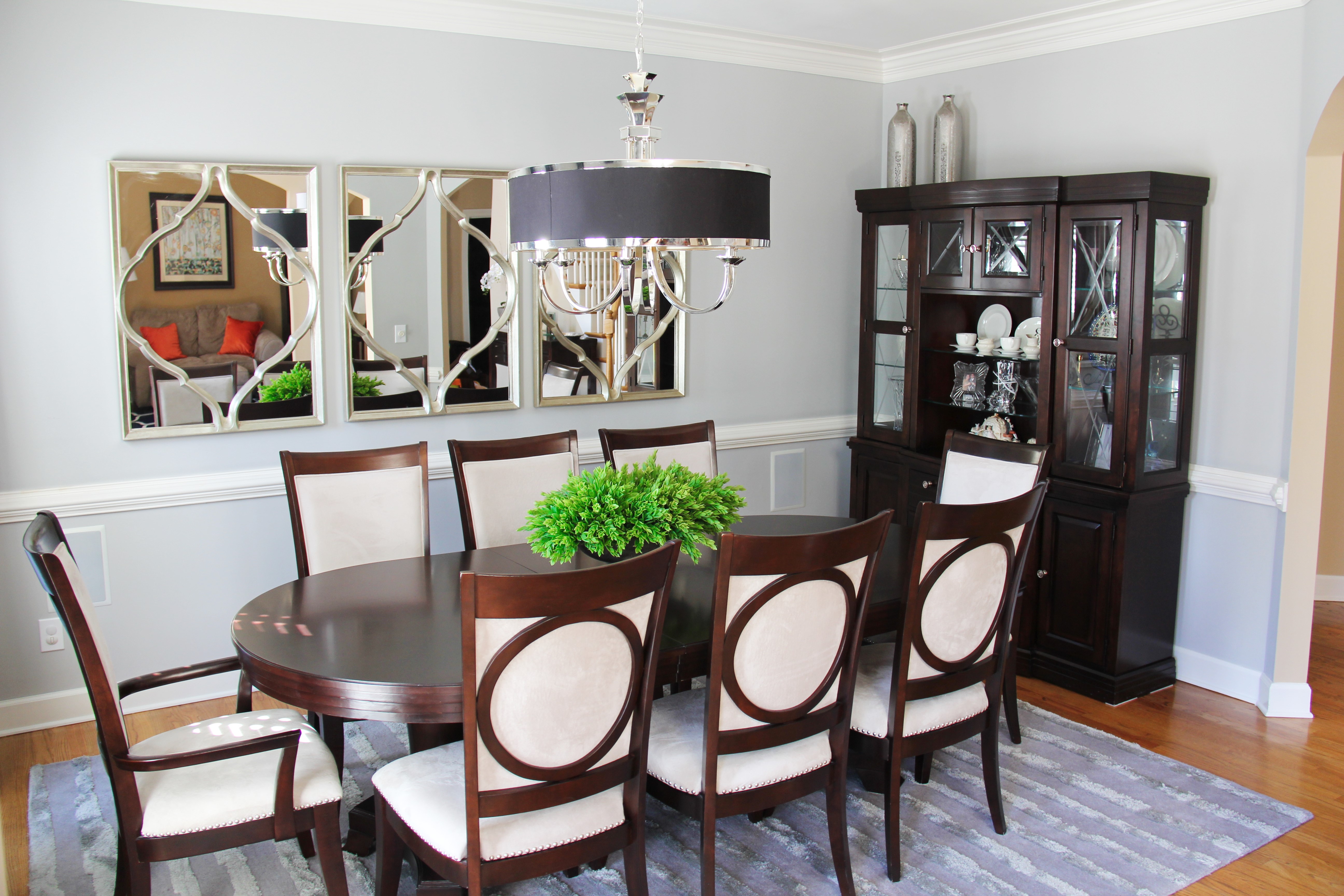 dining room makeovers blue