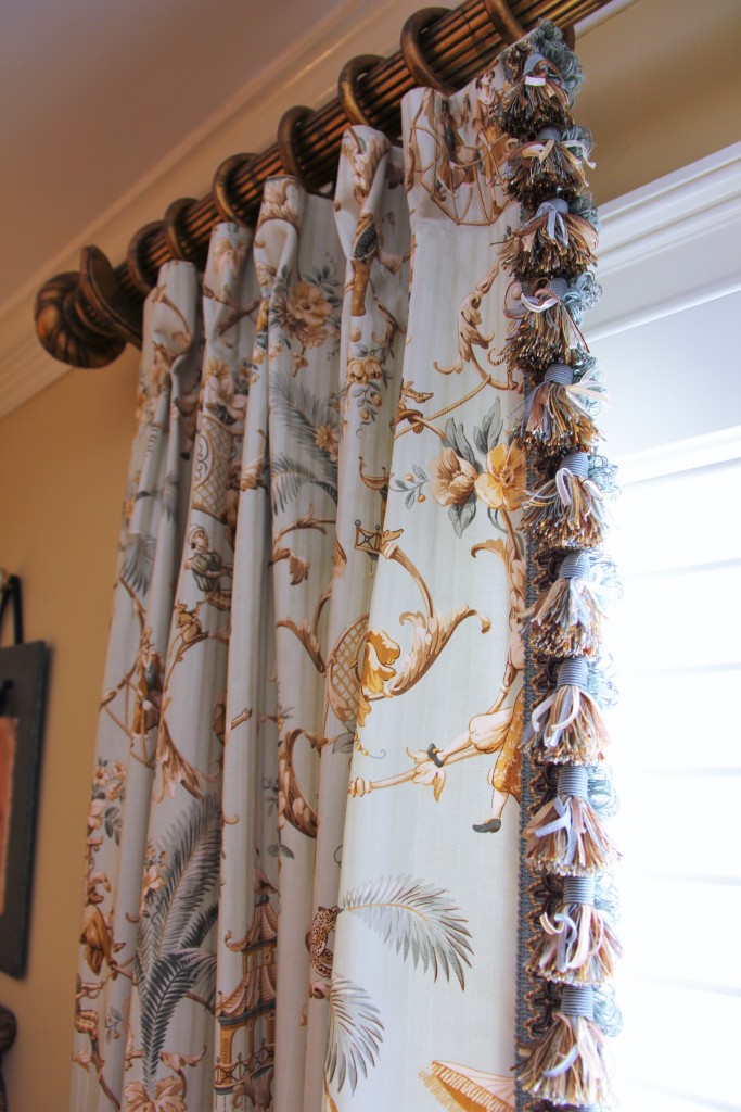 Antique Dining Room Custom Curtains