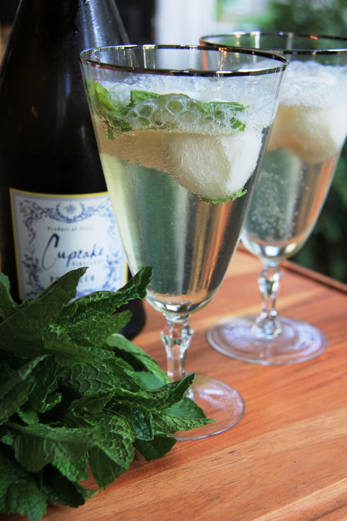 lemon champagne cocktail 6