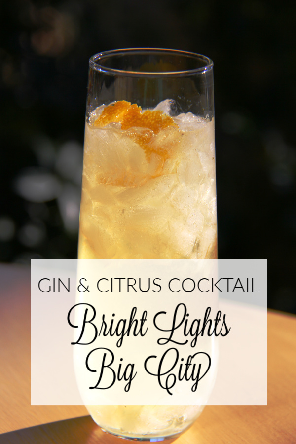Gin Citrus Cocktail with Title