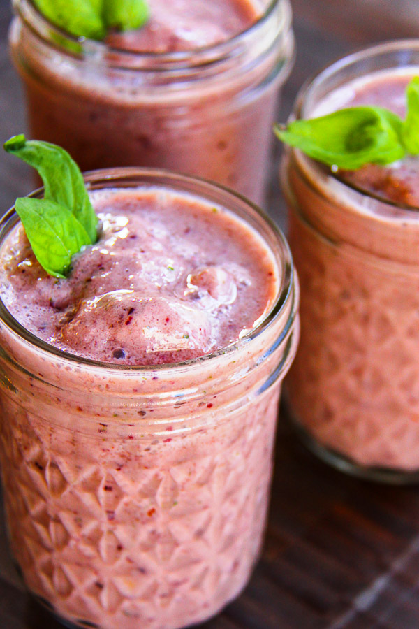 Strawberry Basil Smoothie