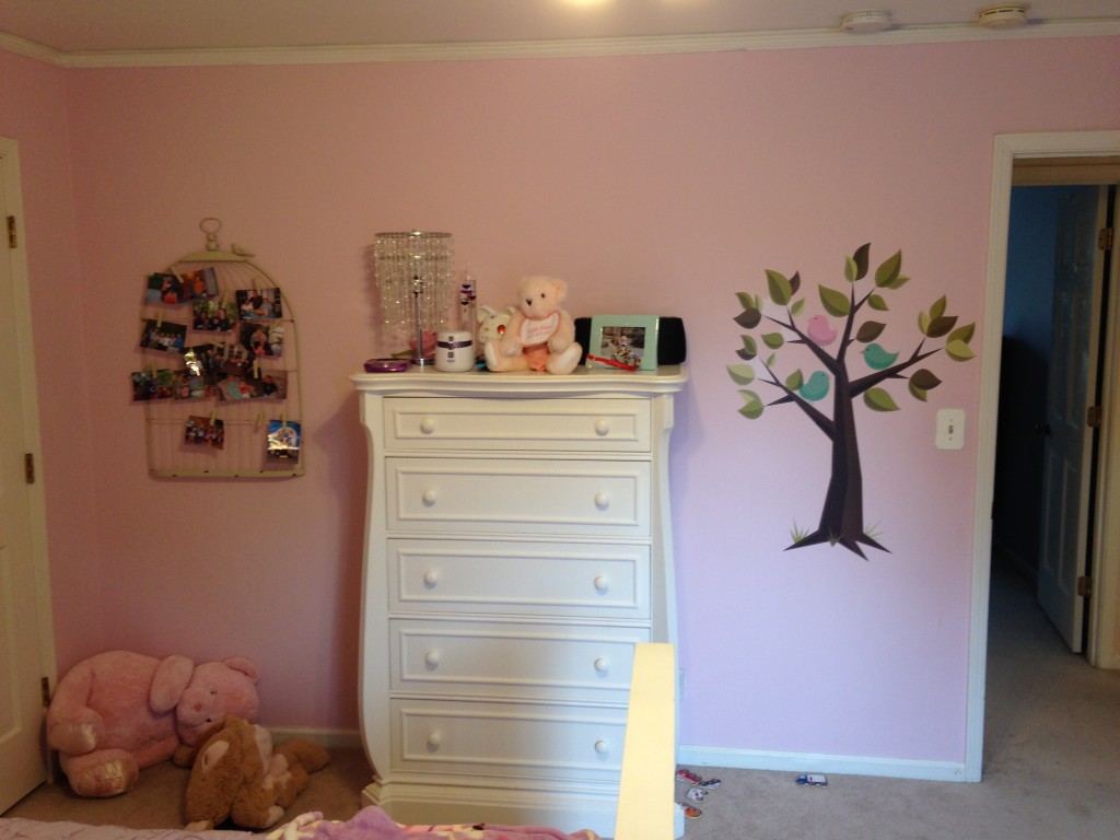 before pic of pink bedroom