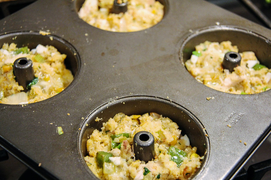 mini cornbread dressing 2