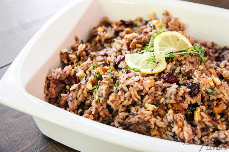 Quick Side Dish! Wild Rice with Cranberries & Walnuts Sumptuous Living