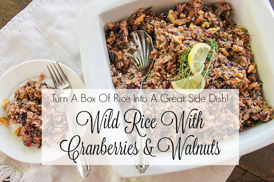 wild rice with cranberries title