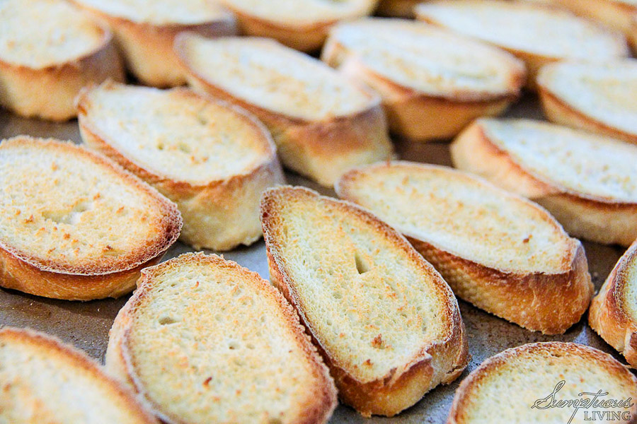 bread for fig walnut crostini 