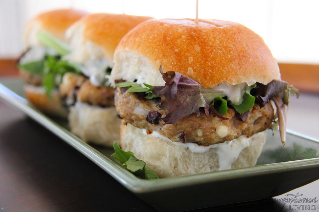 Greek turkey burger sliders