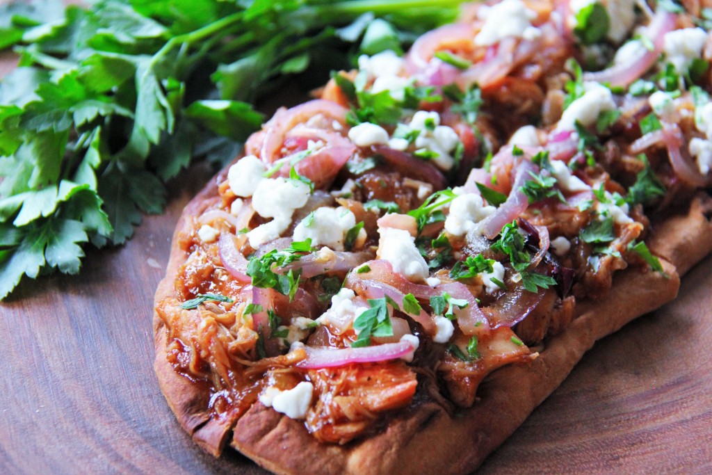 Peachy BBQ Chicken Flatbreads Top 10 Game Day recipes