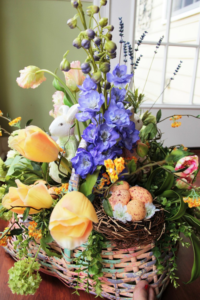 Easter Basket Floral Arrangement Sumptuous Living