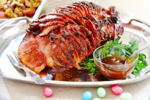 Recipe for Bourbon Apricot Glazed Ham