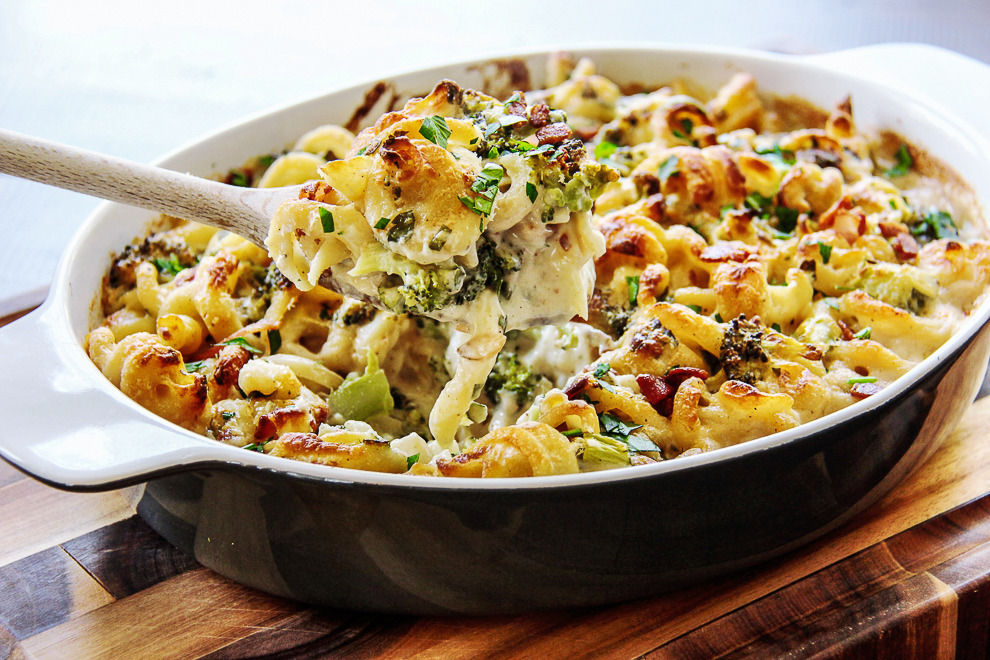 bacon broccoli mac and cheese Easter Side Dish recipes