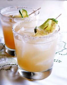 Glass of Grapefruit Margaritas