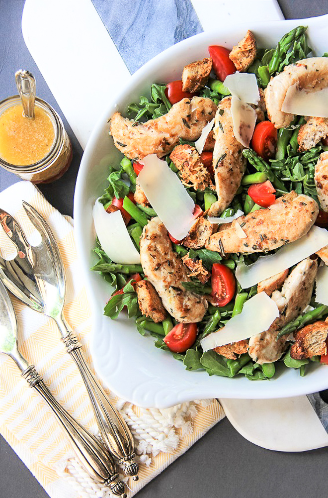 chicken arugula salad