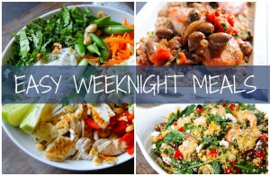 list of easy weeknight meals