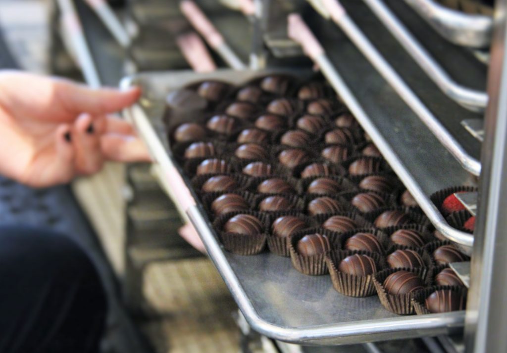 artisan chocolate truffles at french broad chocolates