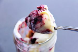 mascarpone berry trifle spoonful