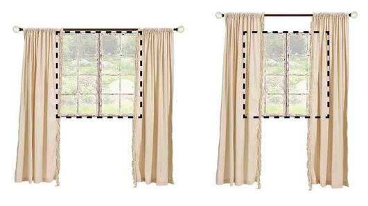 how to hang curtains at right height