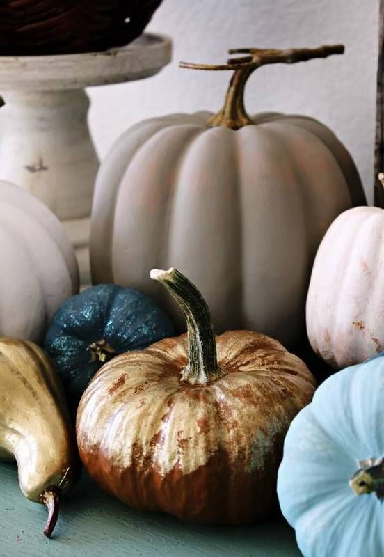 hand painted pumpkins for fall