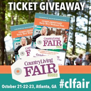 ticket giveaway for country living fair atlanta