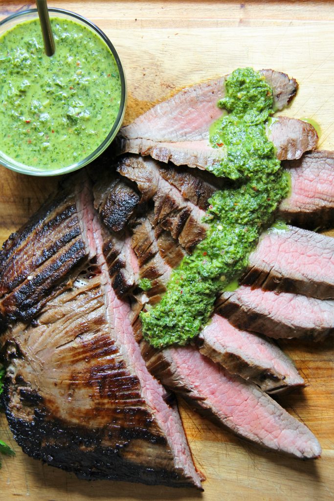 Grilled Flank Steak With Chimichurri Sauce Sumptuous Living