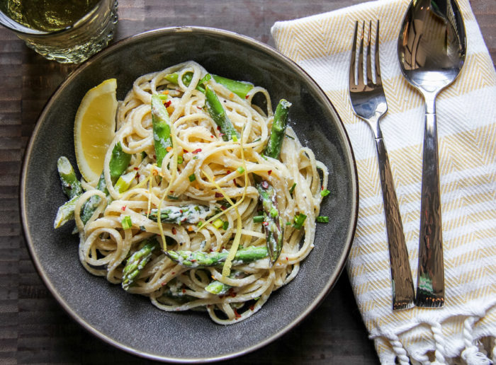 Bright & Fresh! Lemon Asparagus Linguine Sumptuous Living
