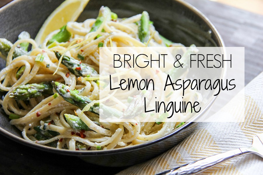 lemon asparagus linguine with title